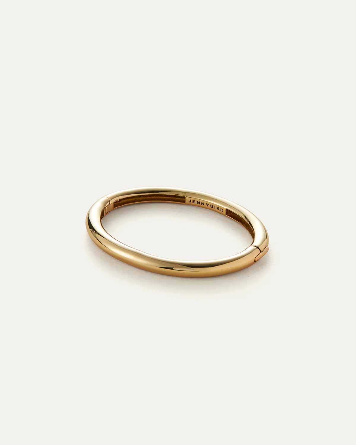 Gold ring on a white background