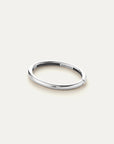 Silver ring with 'Jewelry' engraving on a white background