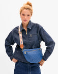 Adjustable Crossbody Strap attached to purse on model