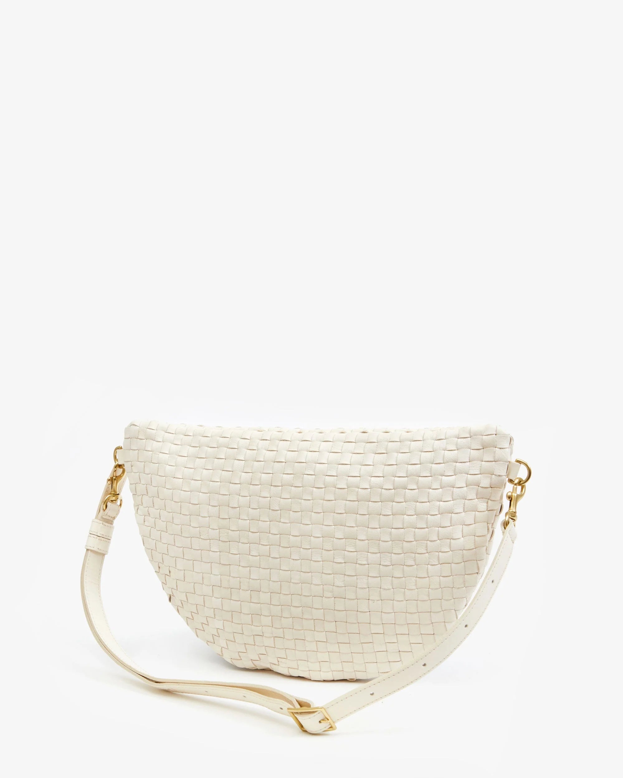 Grande Fanny Woven Checker Cream back