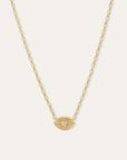 Groovy Diamond Evil Eye Big Bead on mm link chain