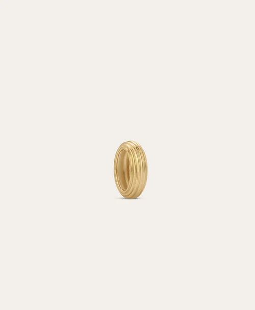 Groovy Spacer Big Bead 10k Yellow Gold side
