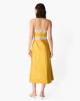 Rowena Jacquard Midi Dress Medal full body back