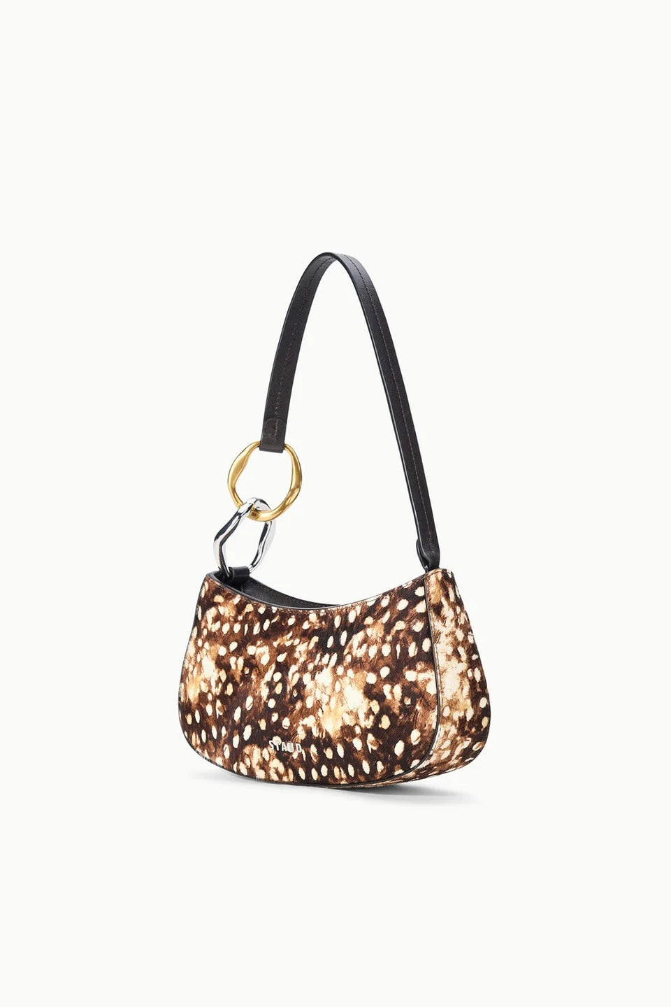 Ollie Bag Fawn Haircalf side/back view