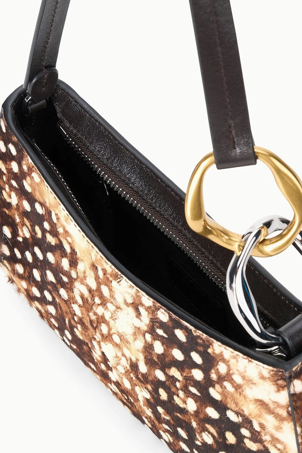 Ollie Bag Fawn Haircalf top view