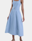 Lilliana Denim Maxi Dress front