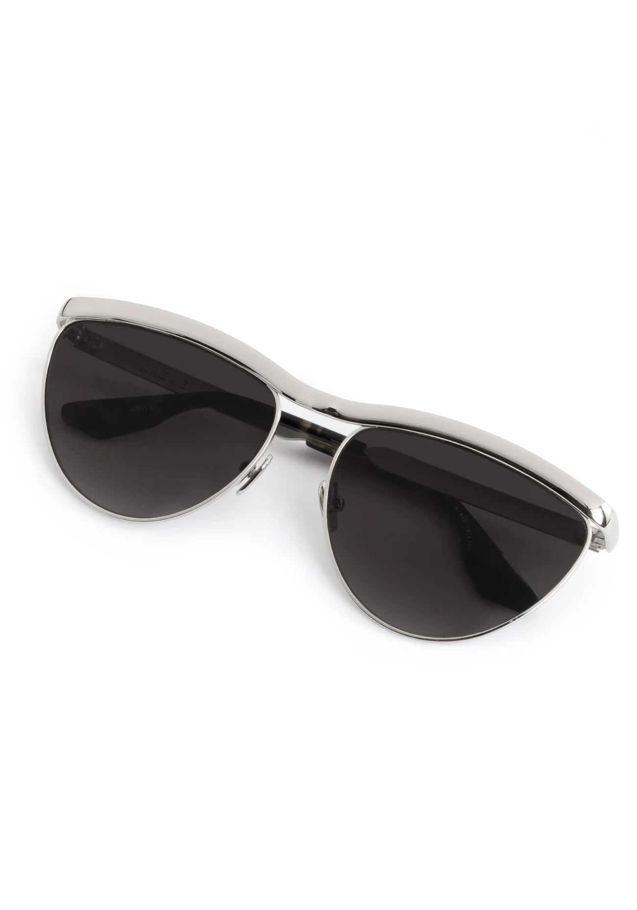 Heidi Silver Chroma + Tortuga Noir Sunglasses folded