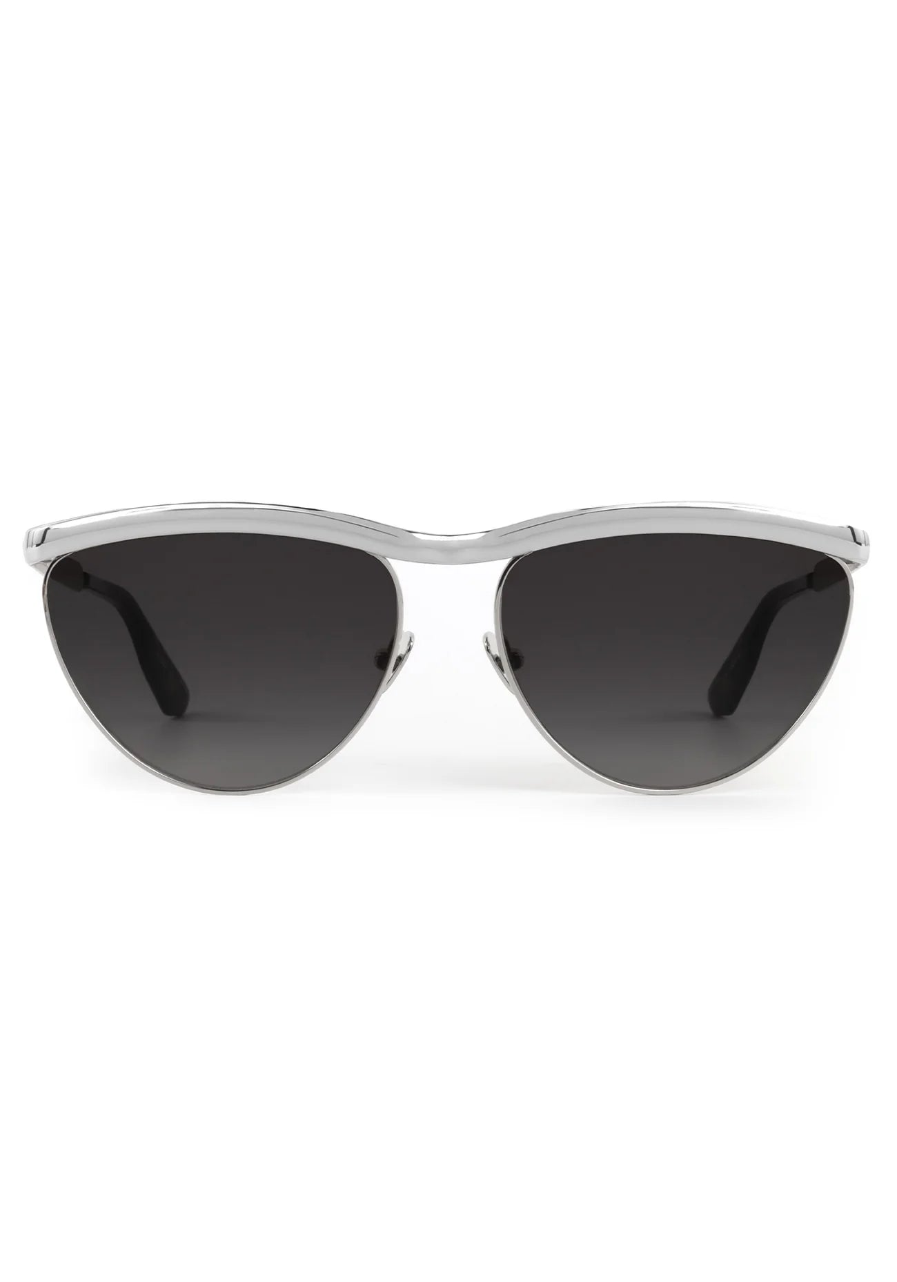 Heidi Silver Chroma + Tortuga Noir Sunglasses front view
