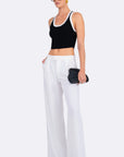 Eve Crop Black & White full body front