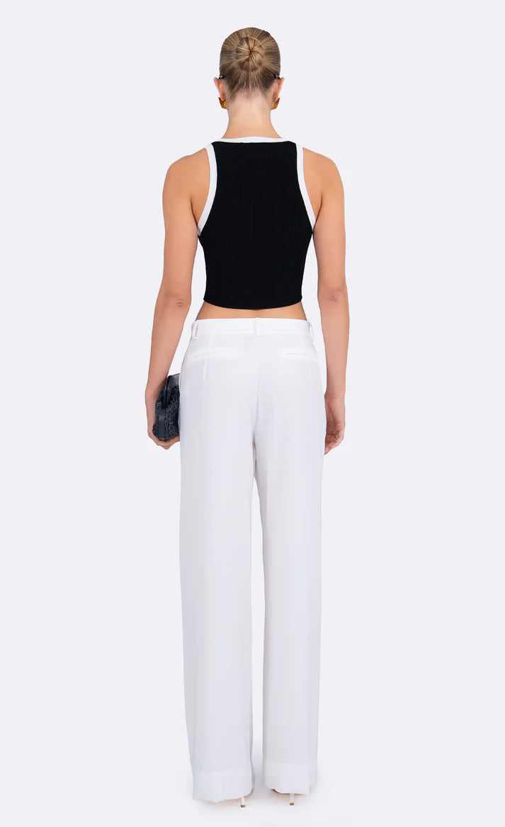 Eve Crop Black &amp; White full body back