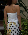 Cornella Cotton Strapless Top and Chemena Mini Skirt back