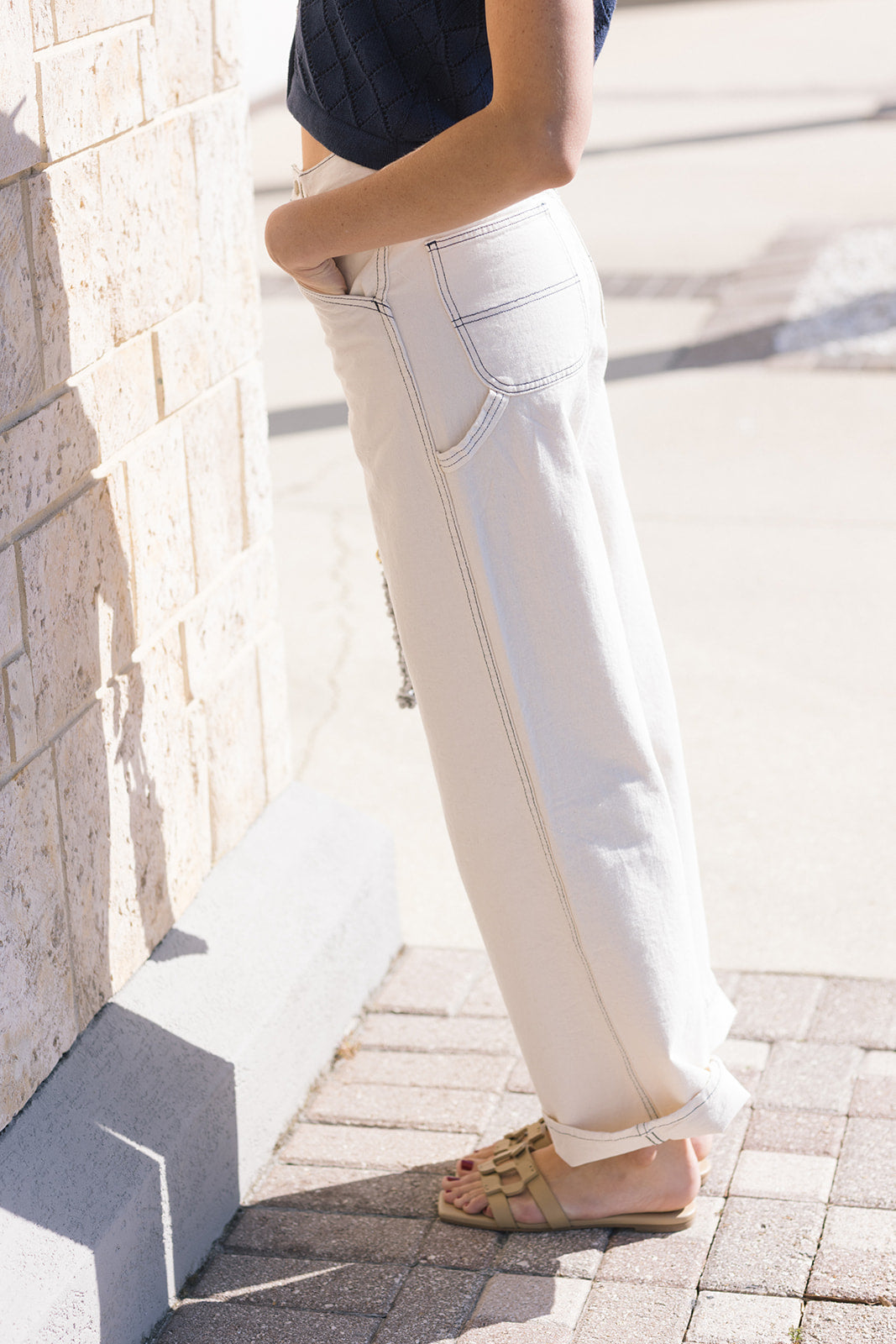 The Mill Jean in Natural close up side