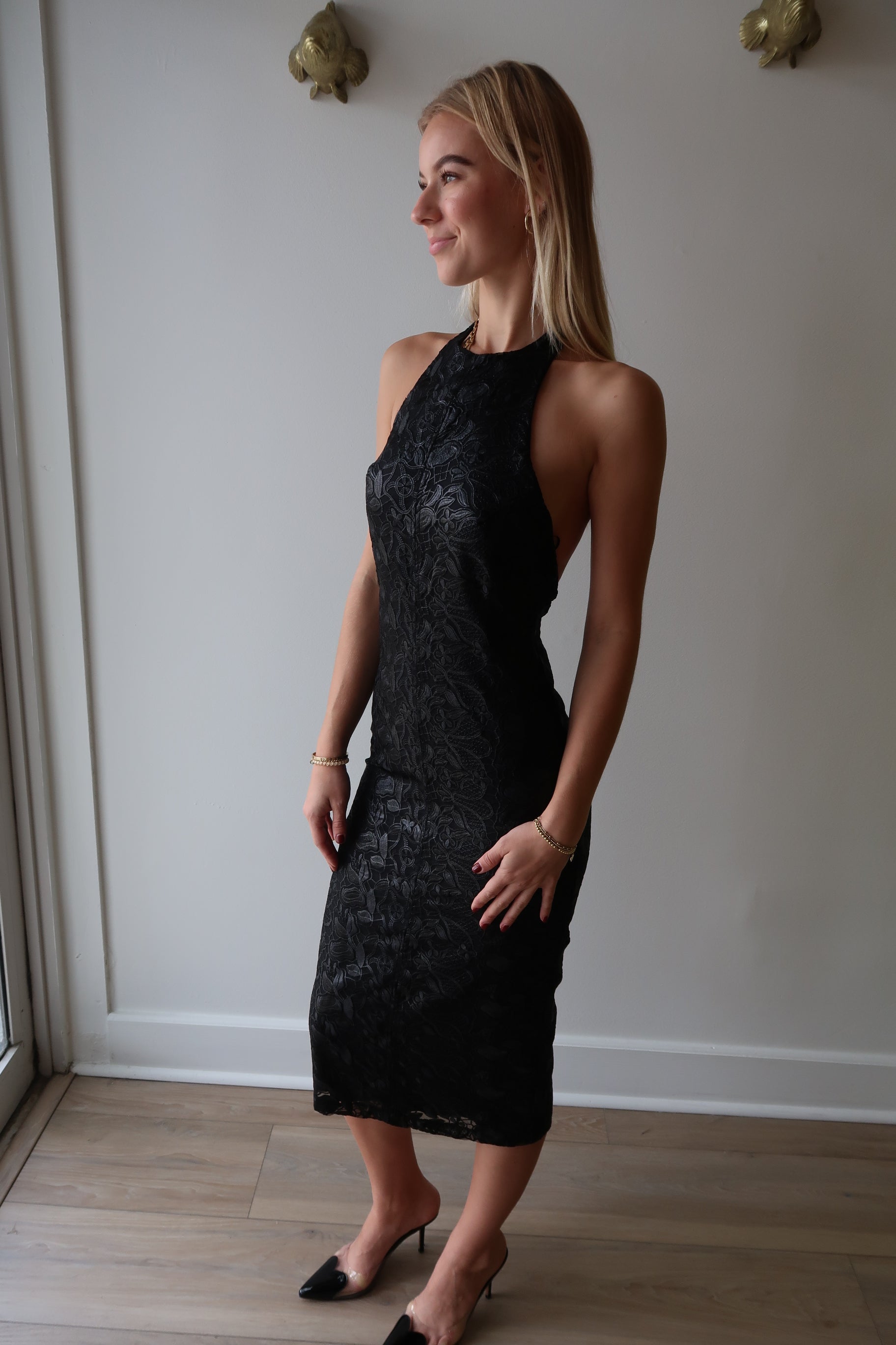 Donahue Midi Dress full body front/side