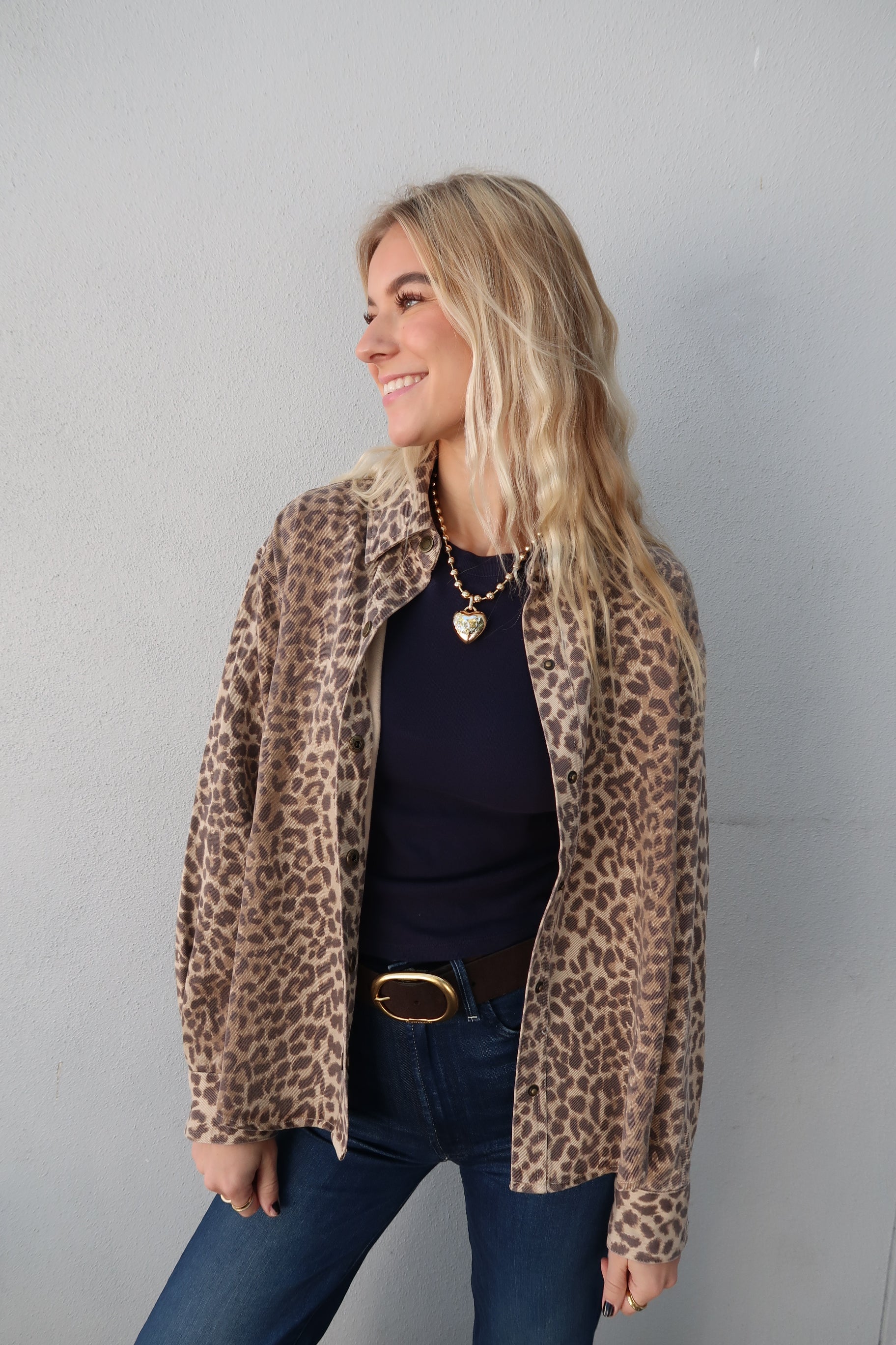 Gia Shirt Jacket front view, open