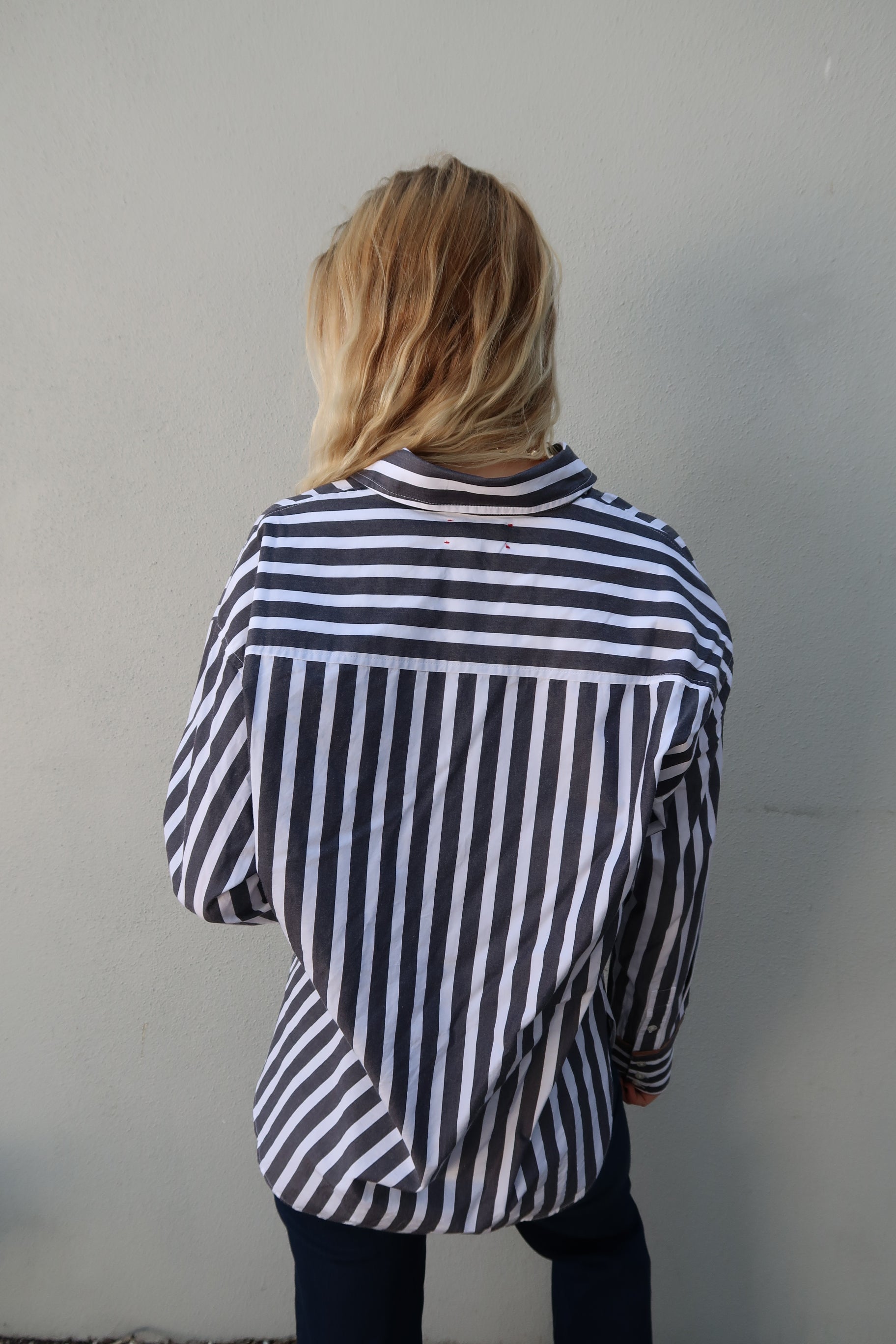 Gillian Stripe Long Sleeve Shirt back