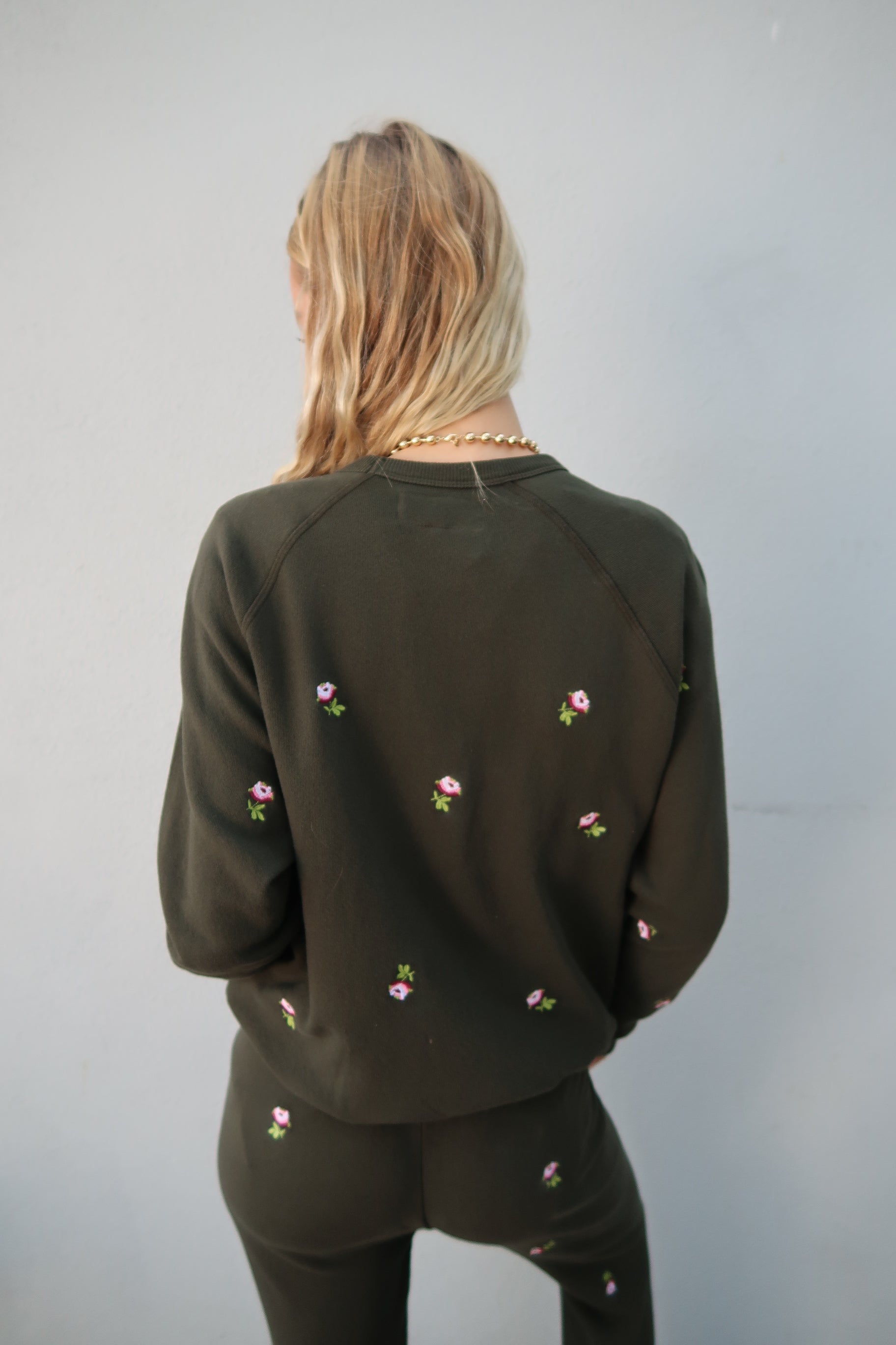 The College Sweatshirt Roses back