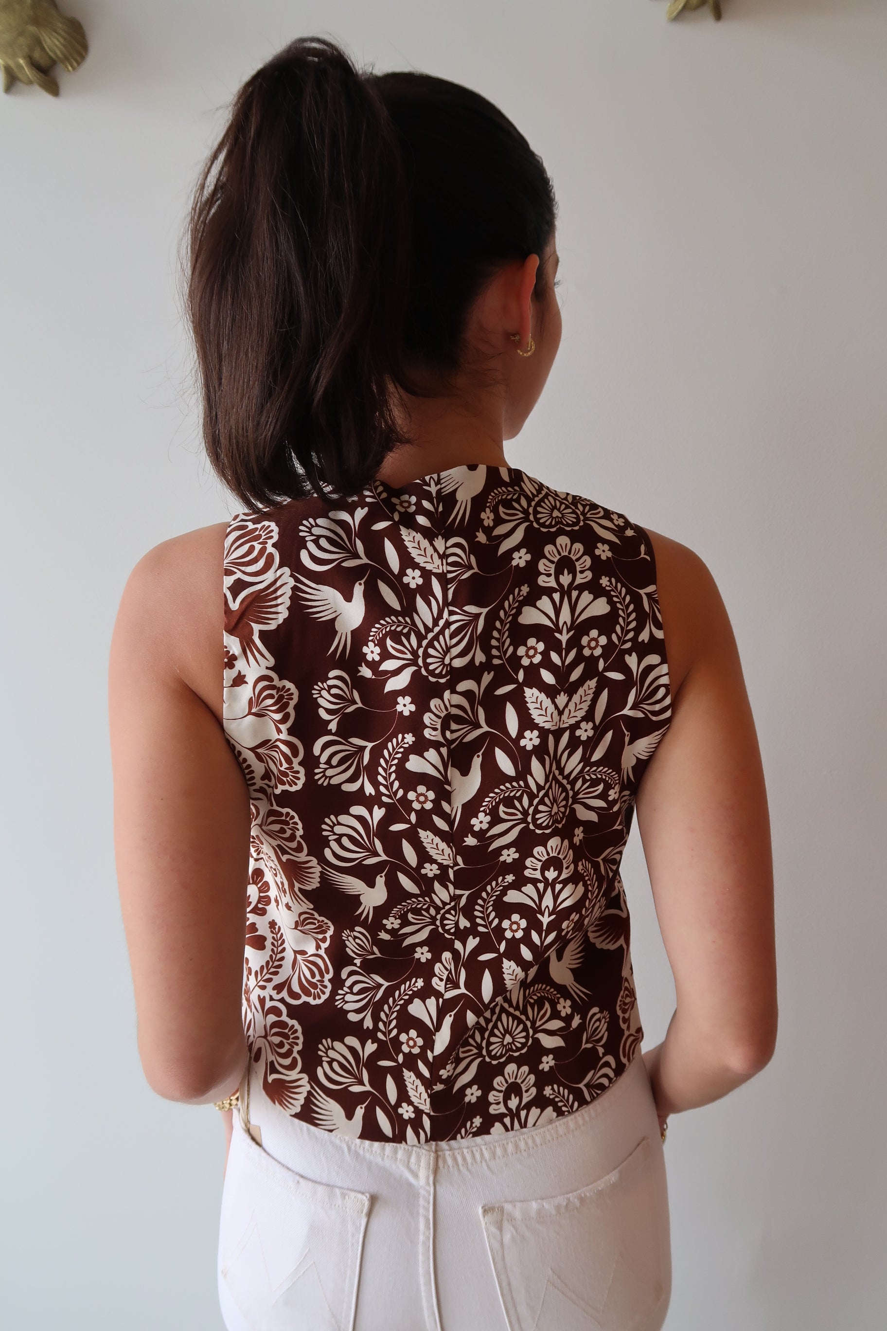 The Cliff Sleeveless Top back