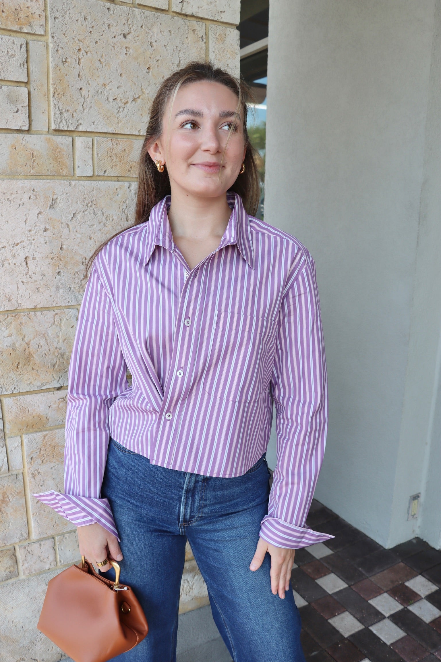 The Shorty Shirt Stripe front