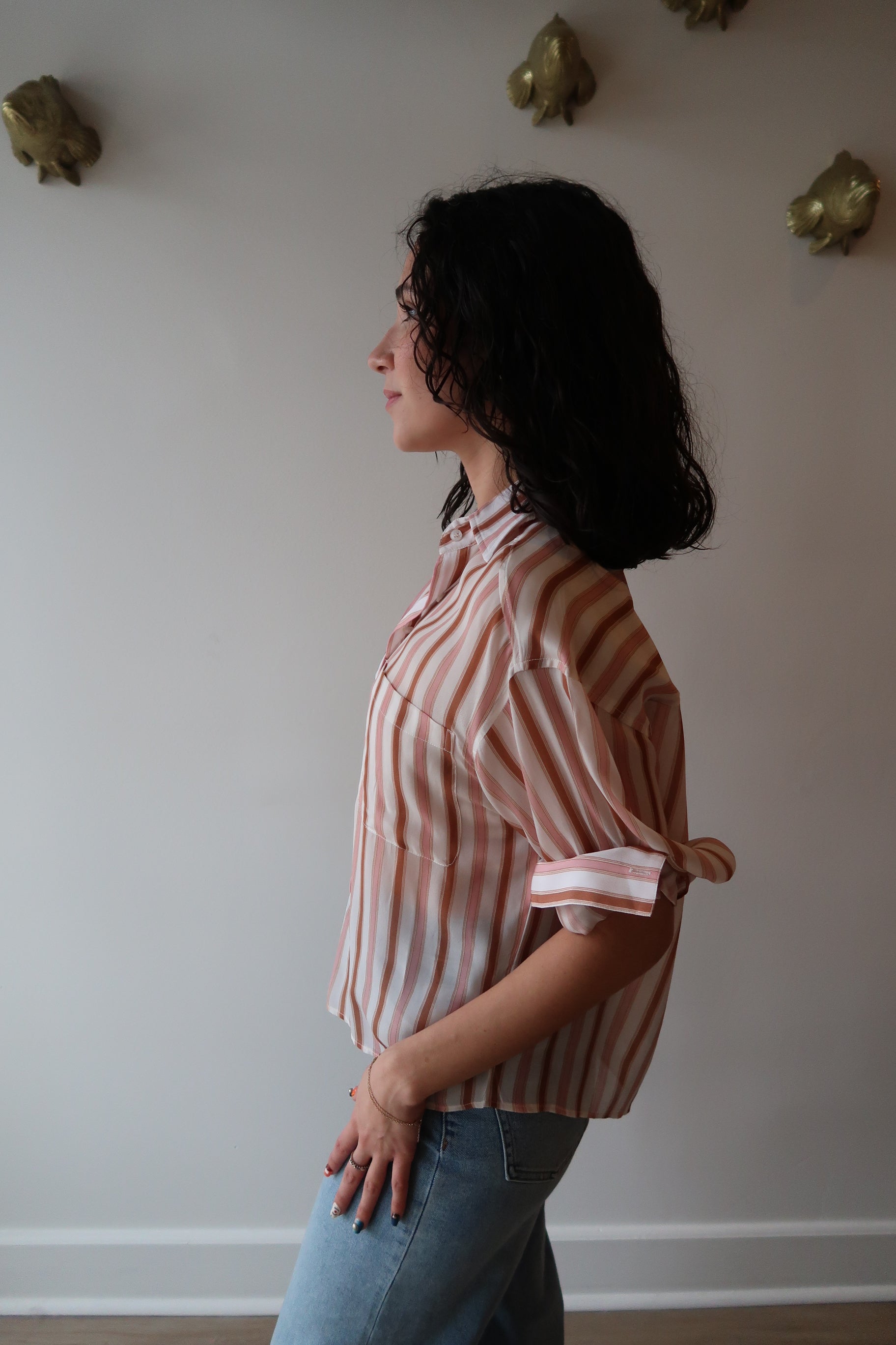 Spencer Stripe Blouse side