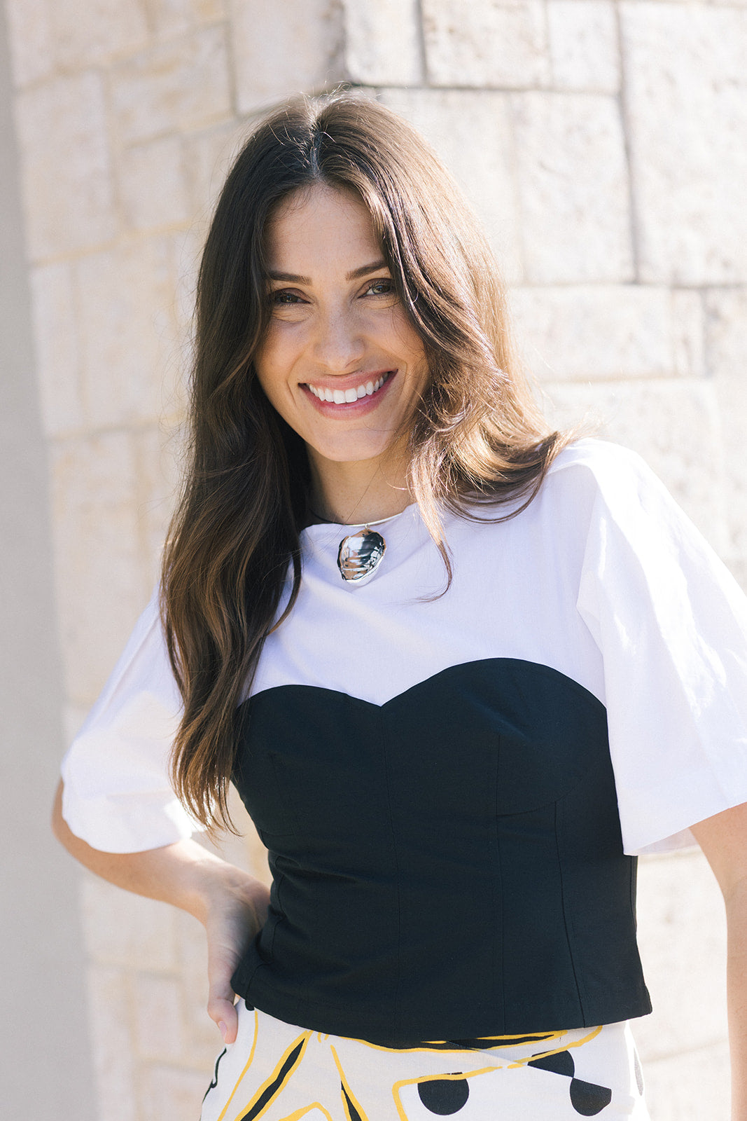 Hallen Short Sleeve Combo Shirt close up front