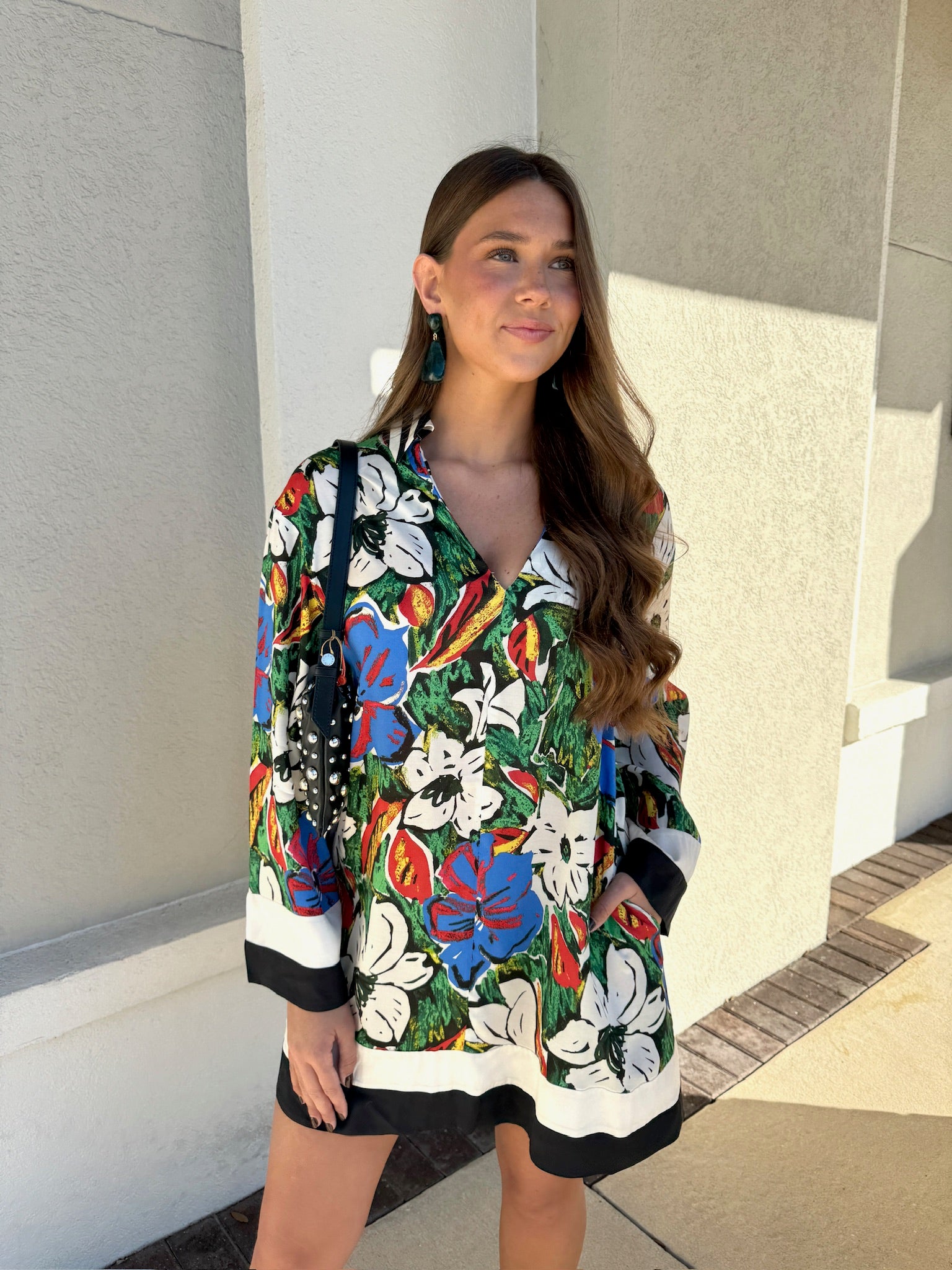 Diaz Long Sleeve Mini Dress close up