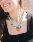 Condessa Necklace on model