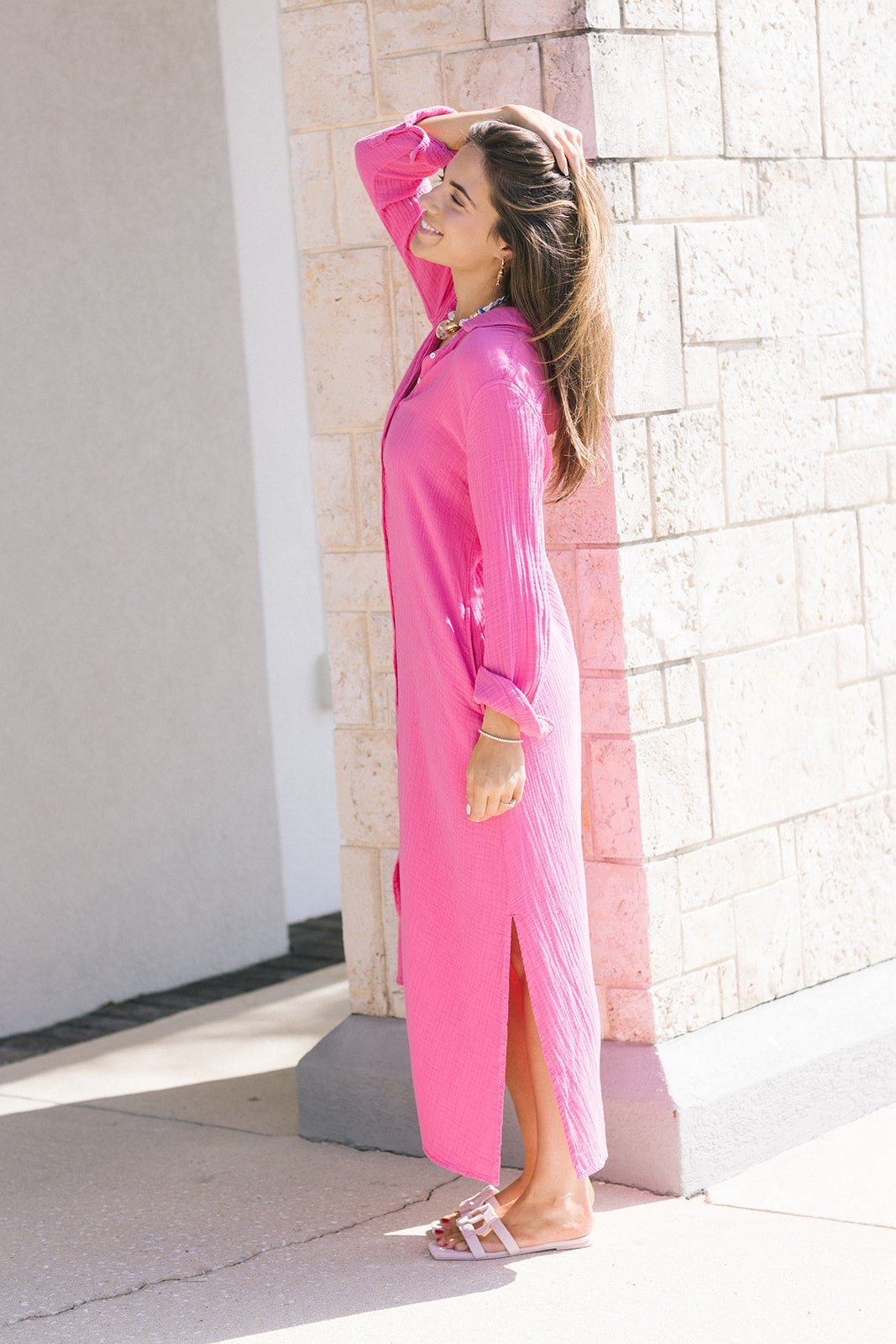 Boden Gauze Dress side