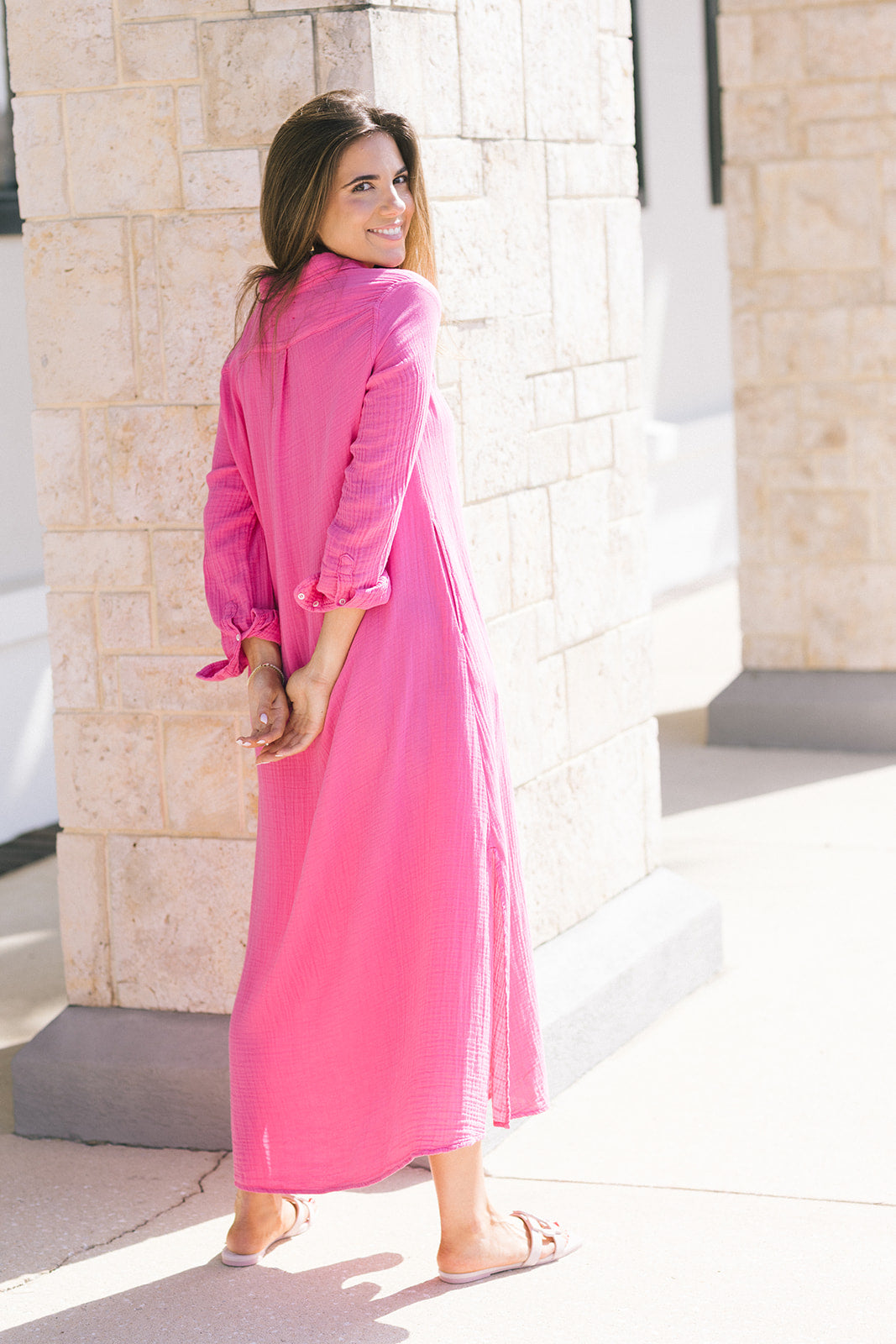 Boden Gauze Dress back