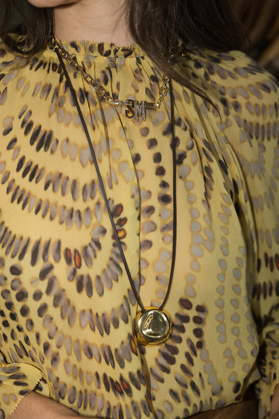 Martelo Wrap Necklace with adina 5.3mm italian chain and arrow