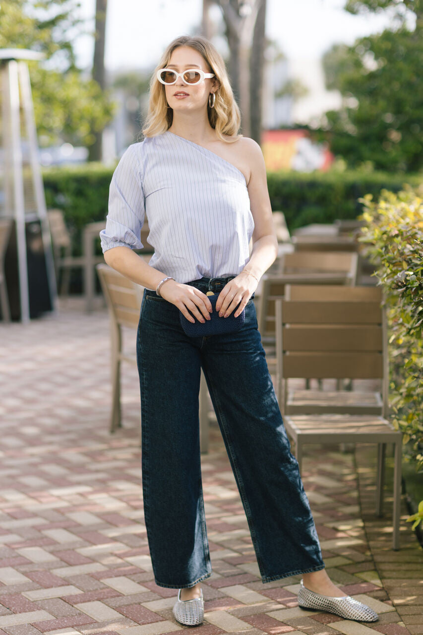 T.Line Phoebe One Shoulder Top front full body
