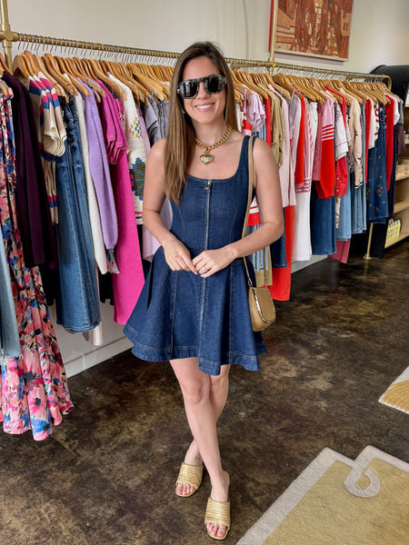 Eleodra Denim Mini Dress