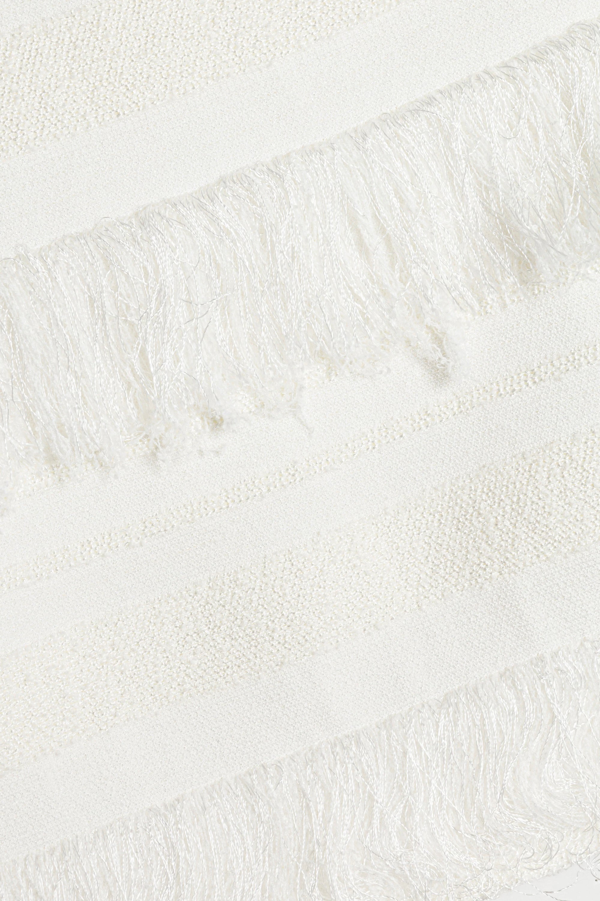 Close-up of textured white fabric