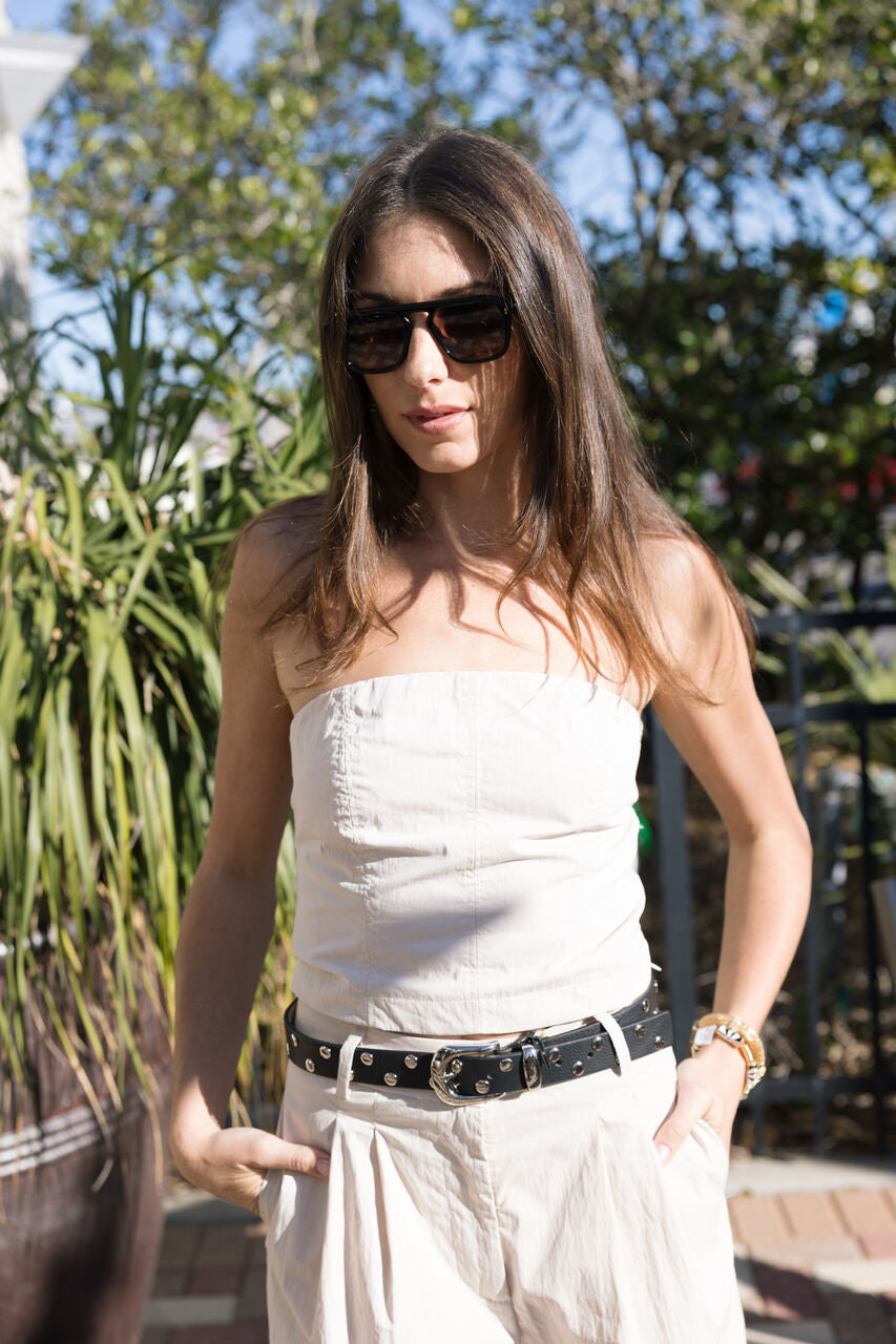 B-Low Belt Juniper Studded Belt front