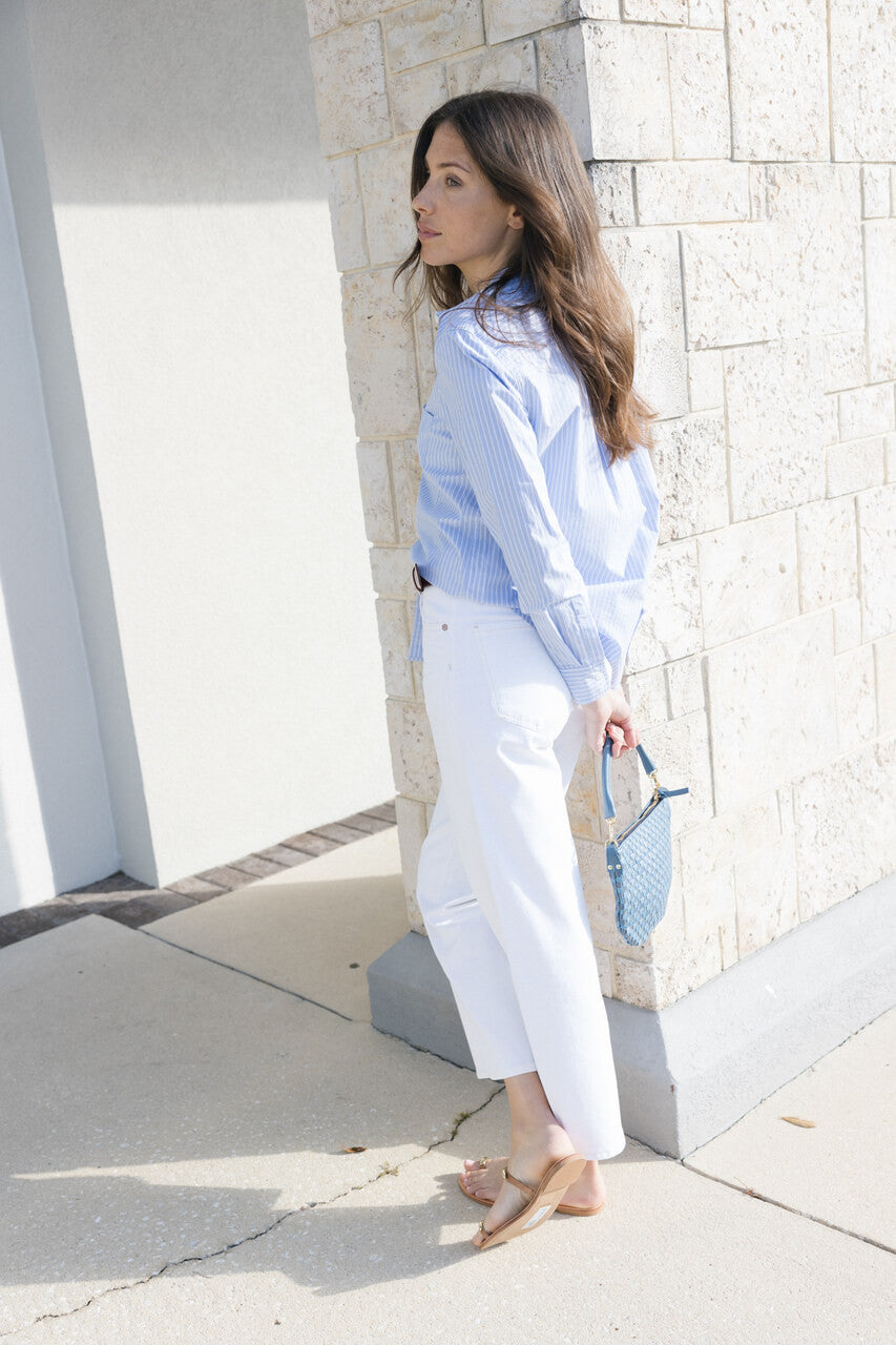 Agolde Ren Jean in White front back