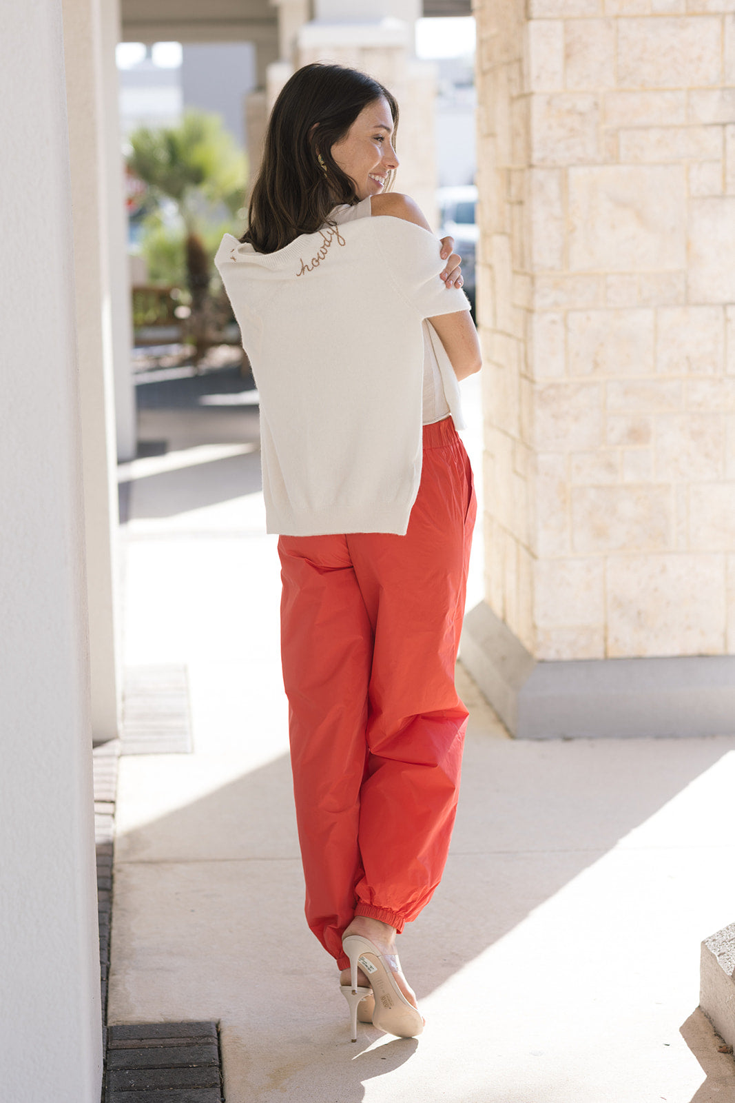 Clyde Oversized Taffeta Pant back view