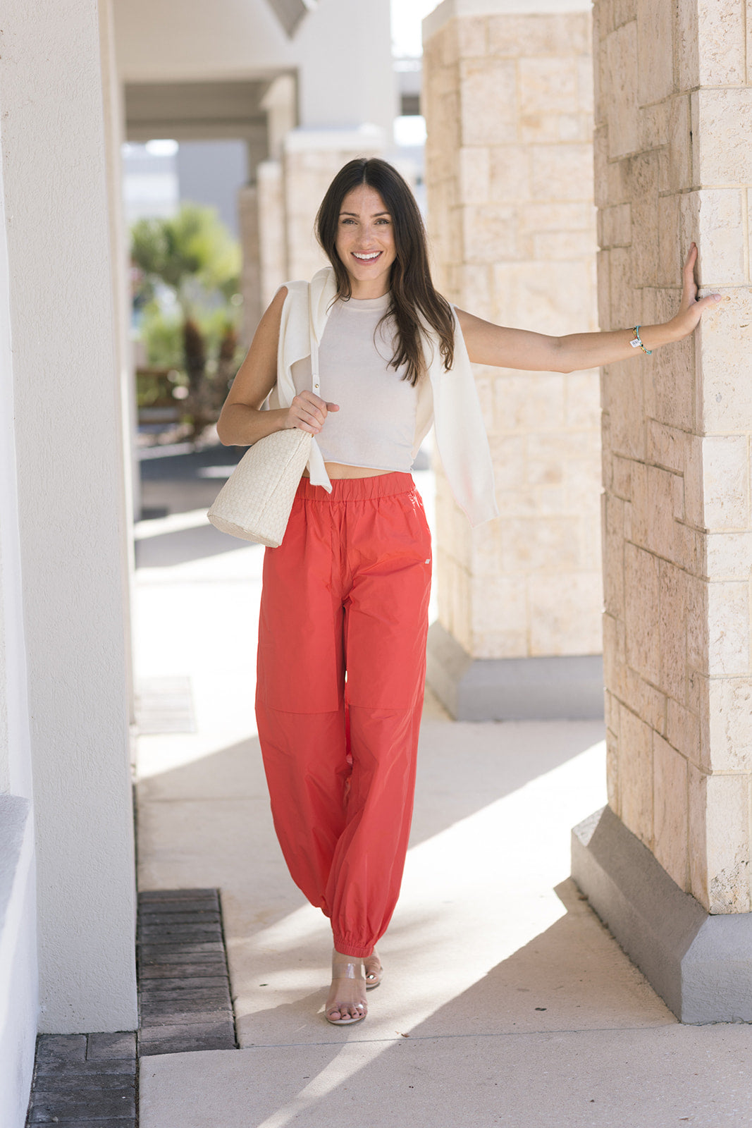 Clyde Oversized Taffeta Pant front