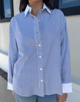 James Stripe Shirt close up front