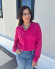 Collin Polo Sweater in Flamboyant front