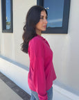 Collin Polo Sweater in Flamboyant side