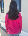 Collin Polo Sweater in Flamboyant back