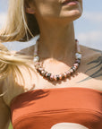 Sawyer Necklace on model