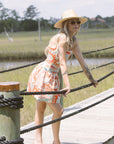 Soleil Dress full body side view