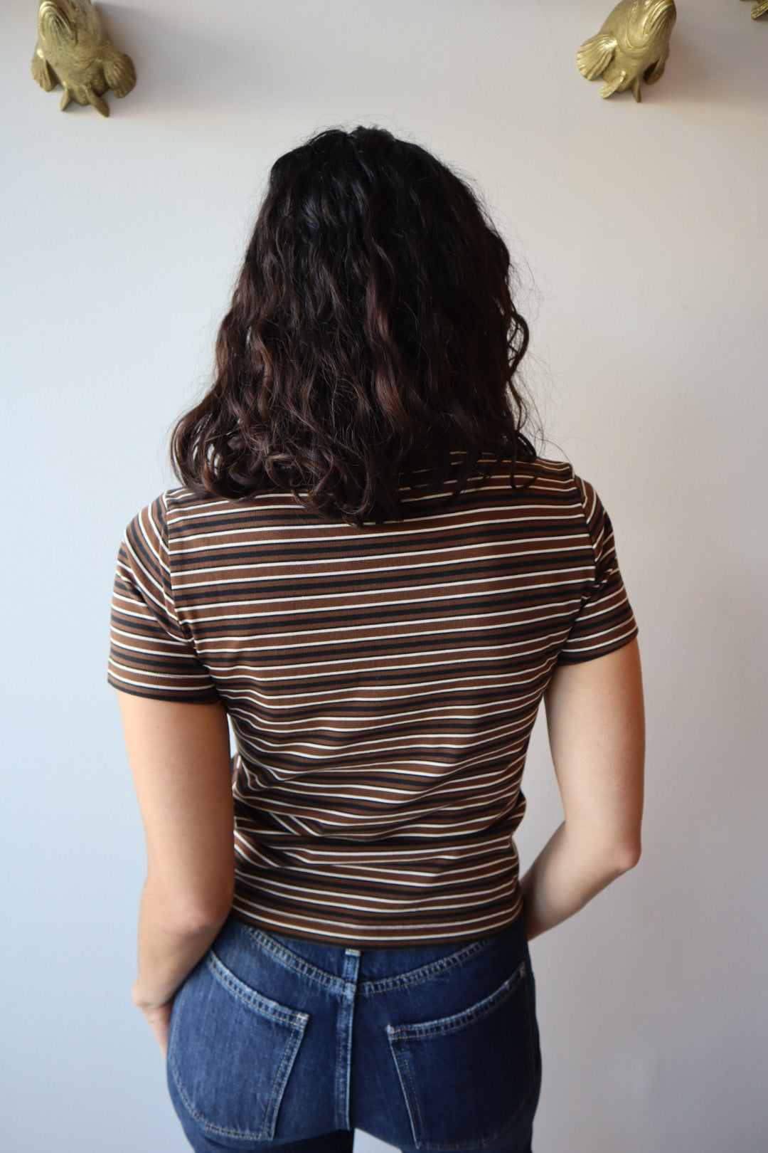 Alba Shrunken Stripe Tee back
