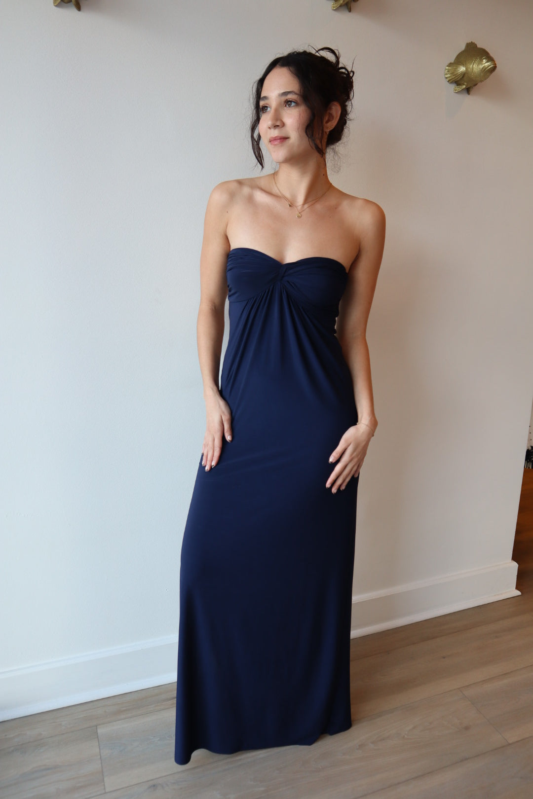 Karine Strapless Dress front view full body