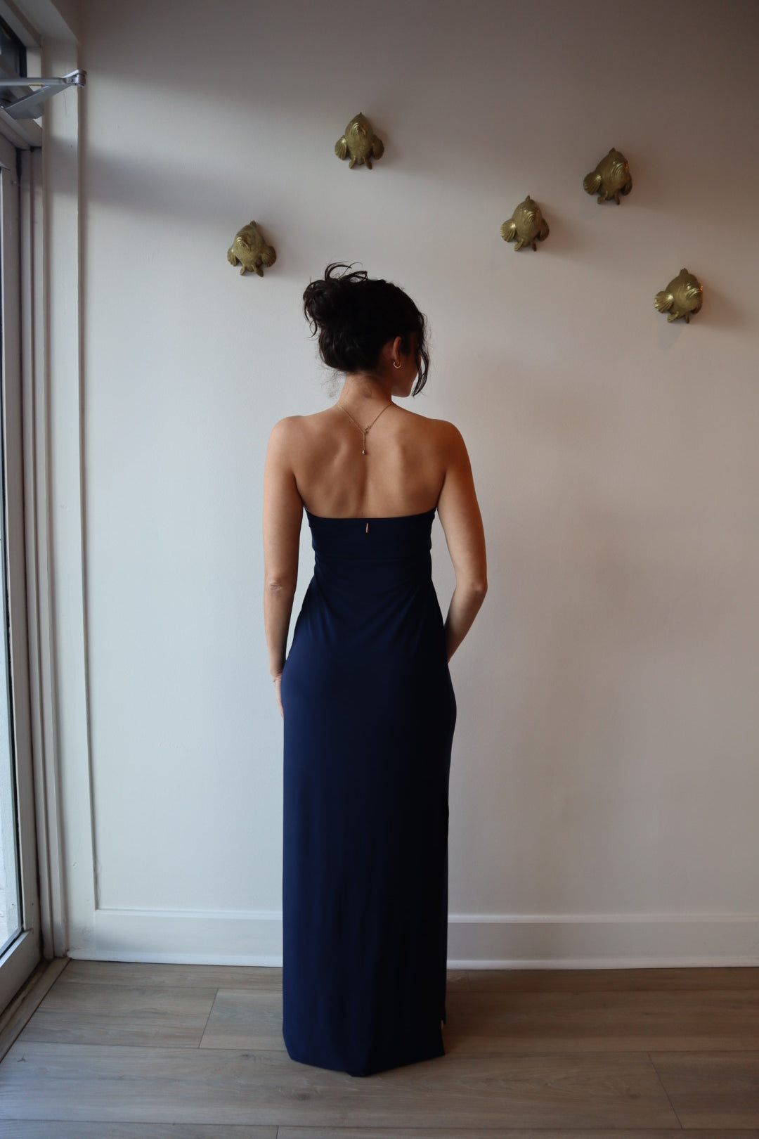 Karine Strapless Dress back view full body