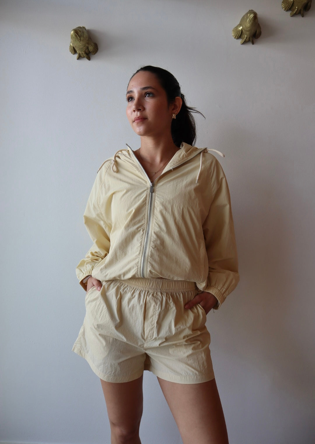 Boulbi Short front view with matching jacket