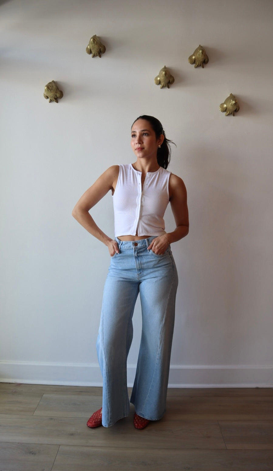 The Dalia Top full body front view