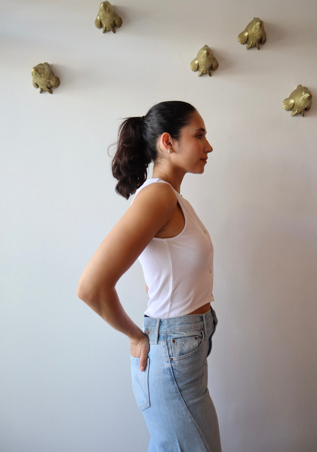 The Dalia Top close up side view