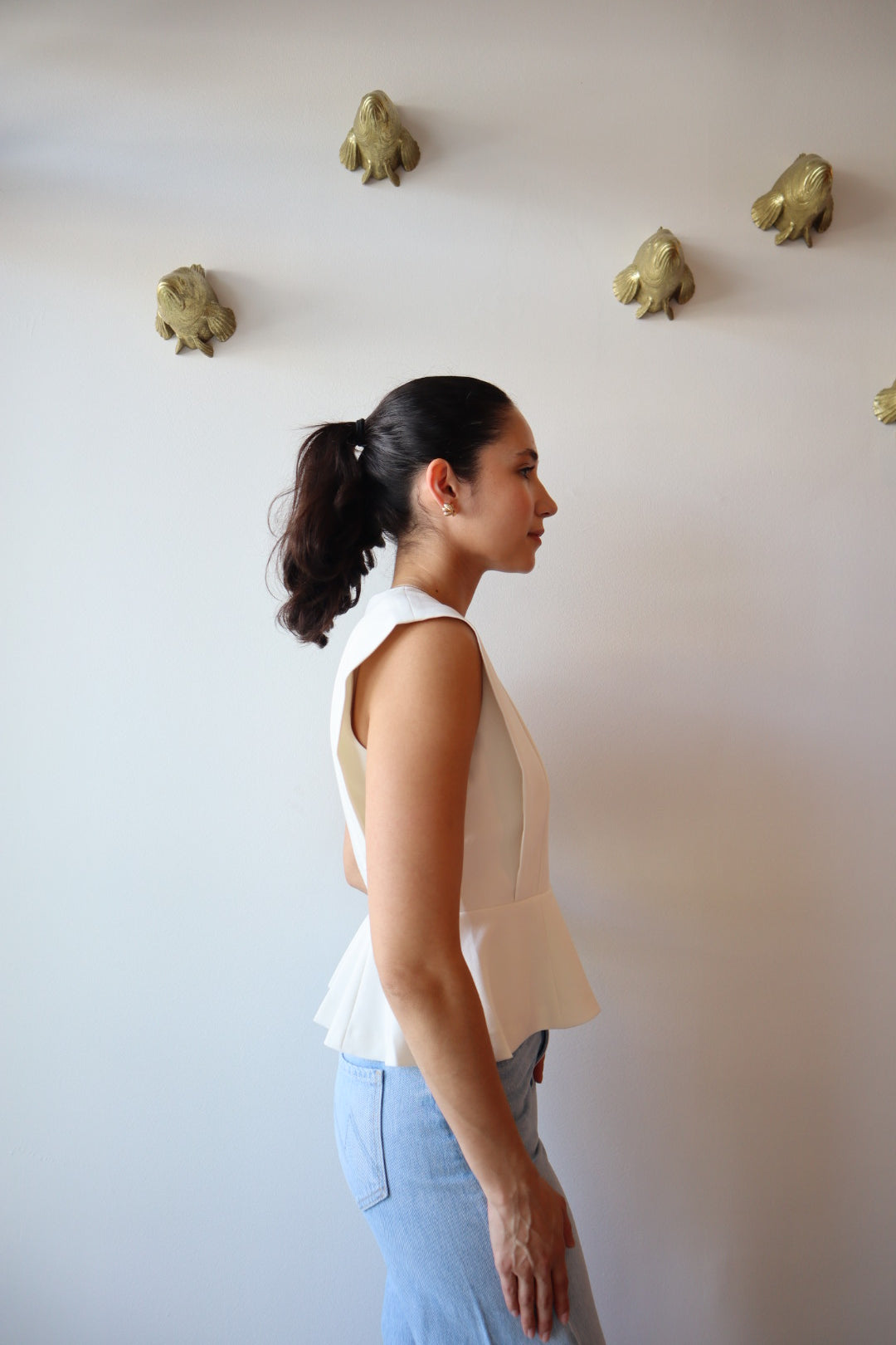 Lys Sleeveless Top close up side view