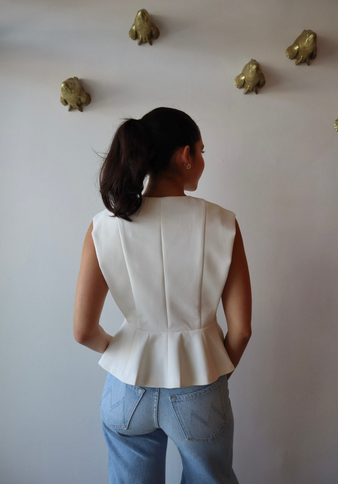 Lys Sleeveless Top close up back view